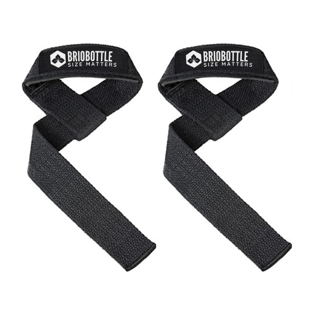 LIFTING STRAPS - BLACK (NO PADDING) – BrioBottle